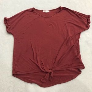 Crown Of Hearts Maroon Crop Top size Large